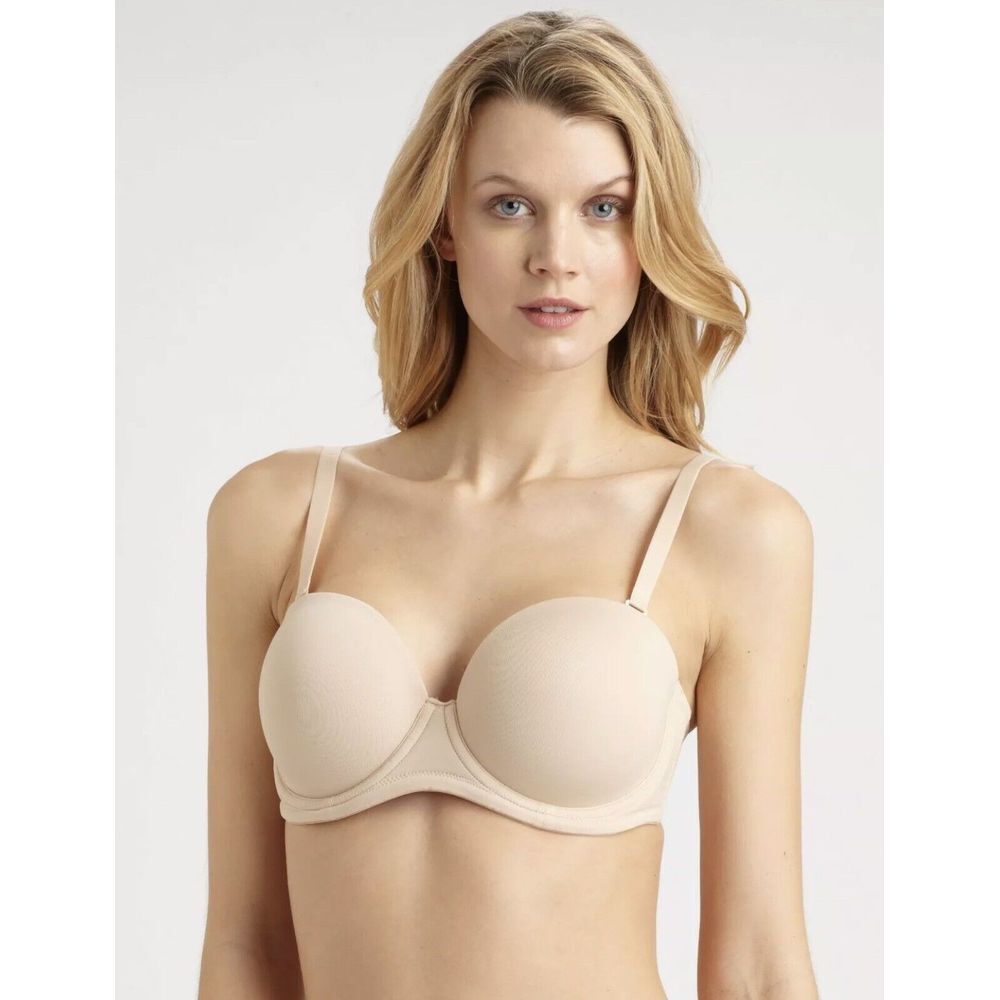 NWOT Wacoal Red Carpet Strapless Underwire Bra 854119 BEIGE Sz‎ 40D W/ STRAPS